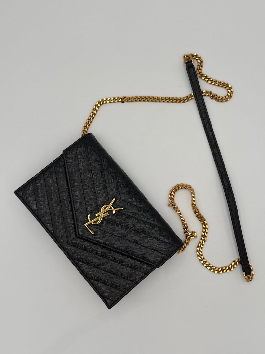 Saint Laurent Cassandre Chain Wallet (WOC)