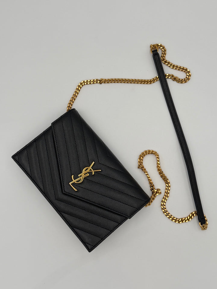 Saint Laurent Cassandre Chain Wallet (WOC)