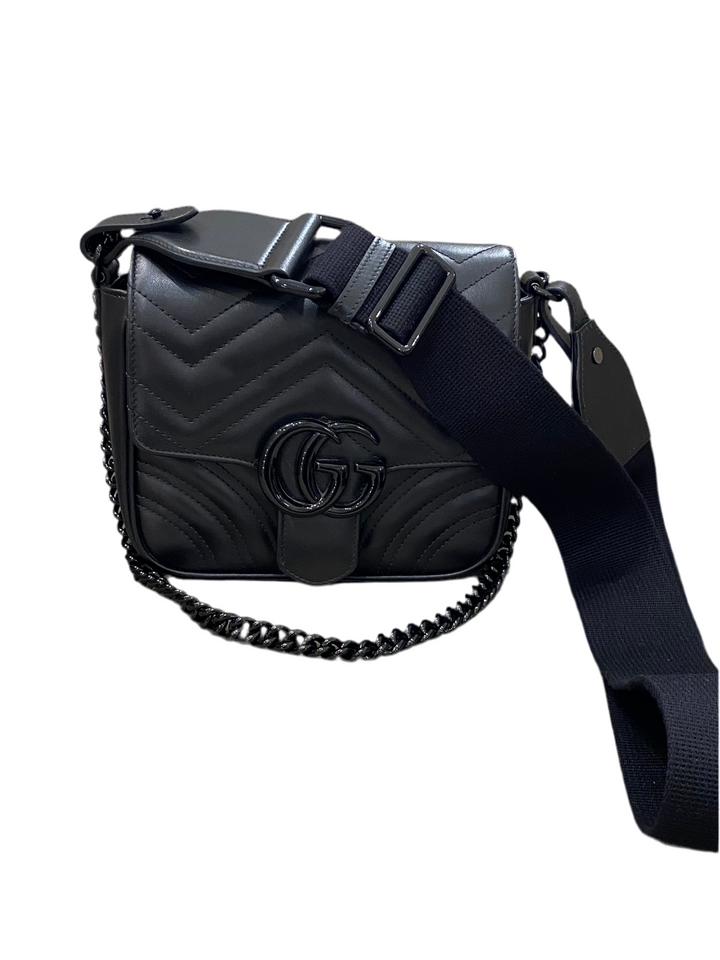 Borsa a spalla trapuntata GG Marmont