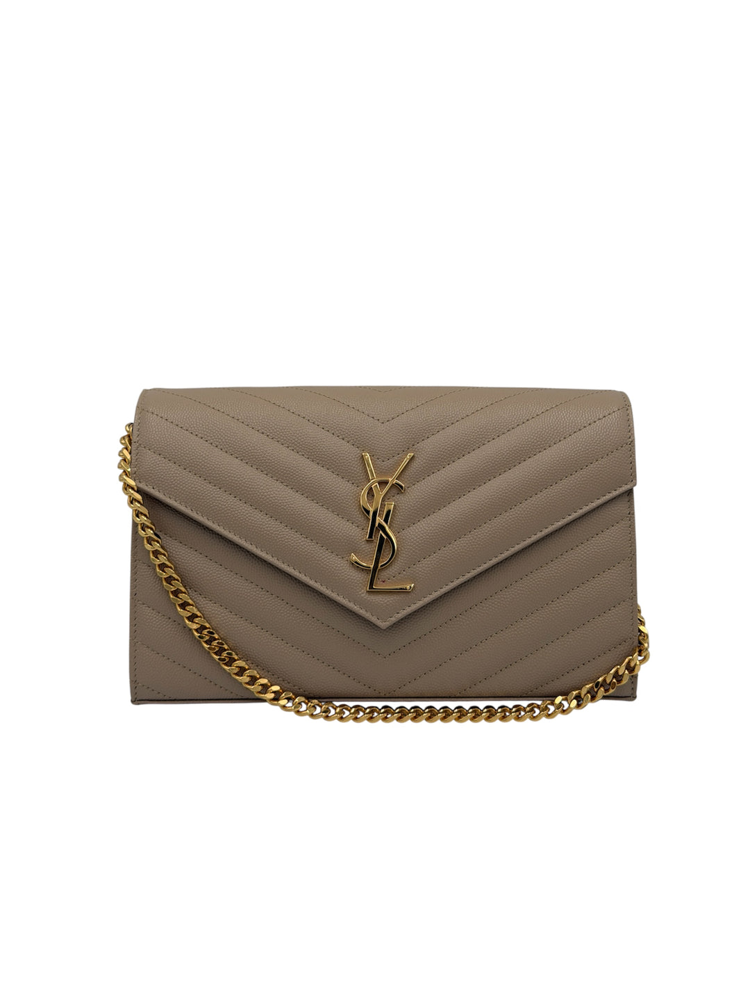 Saint Laurent pochette cassandre con catena