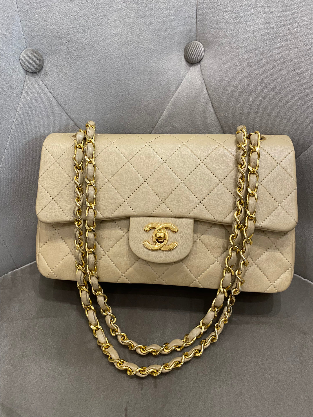 Chanel small beige vintage