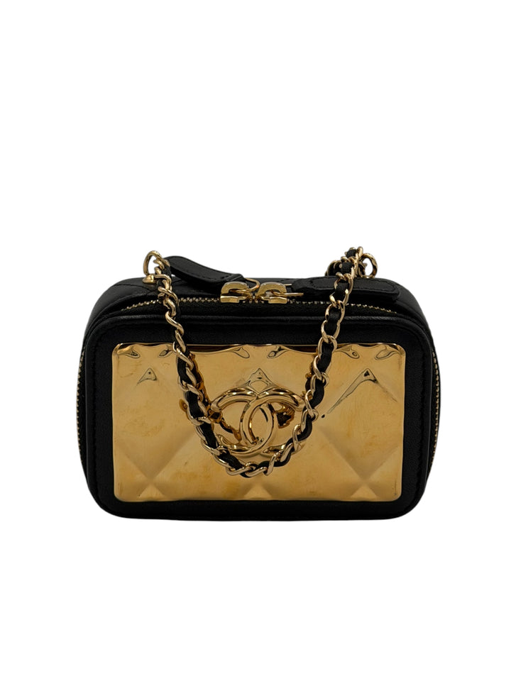 Chanel Vanity Plate clutch mini