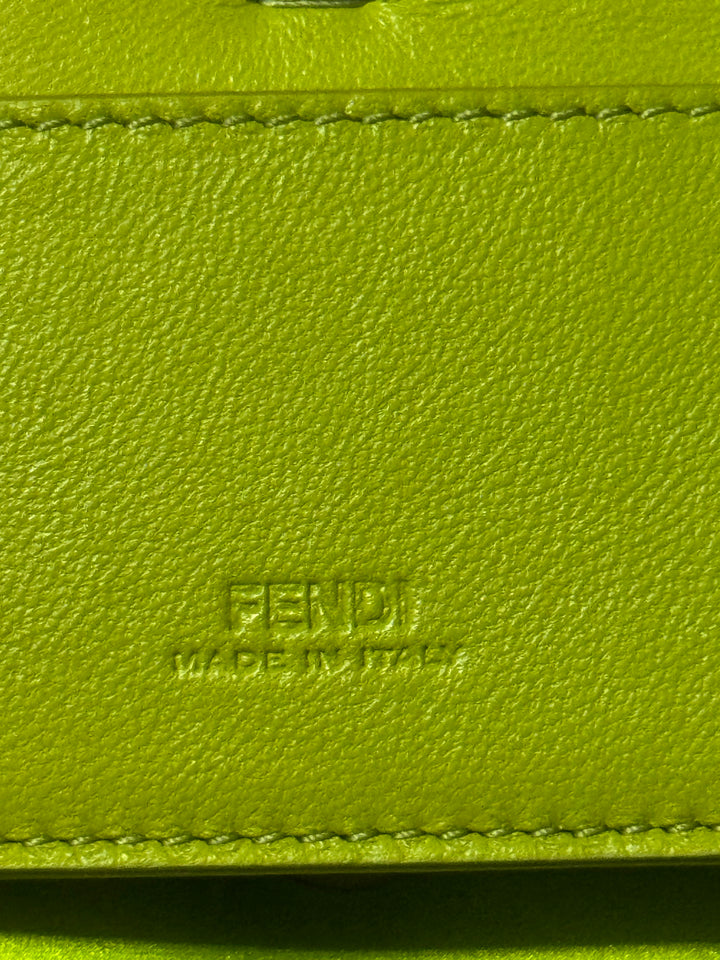 Fendi Phone Baguette in raso silk “Wasabi”