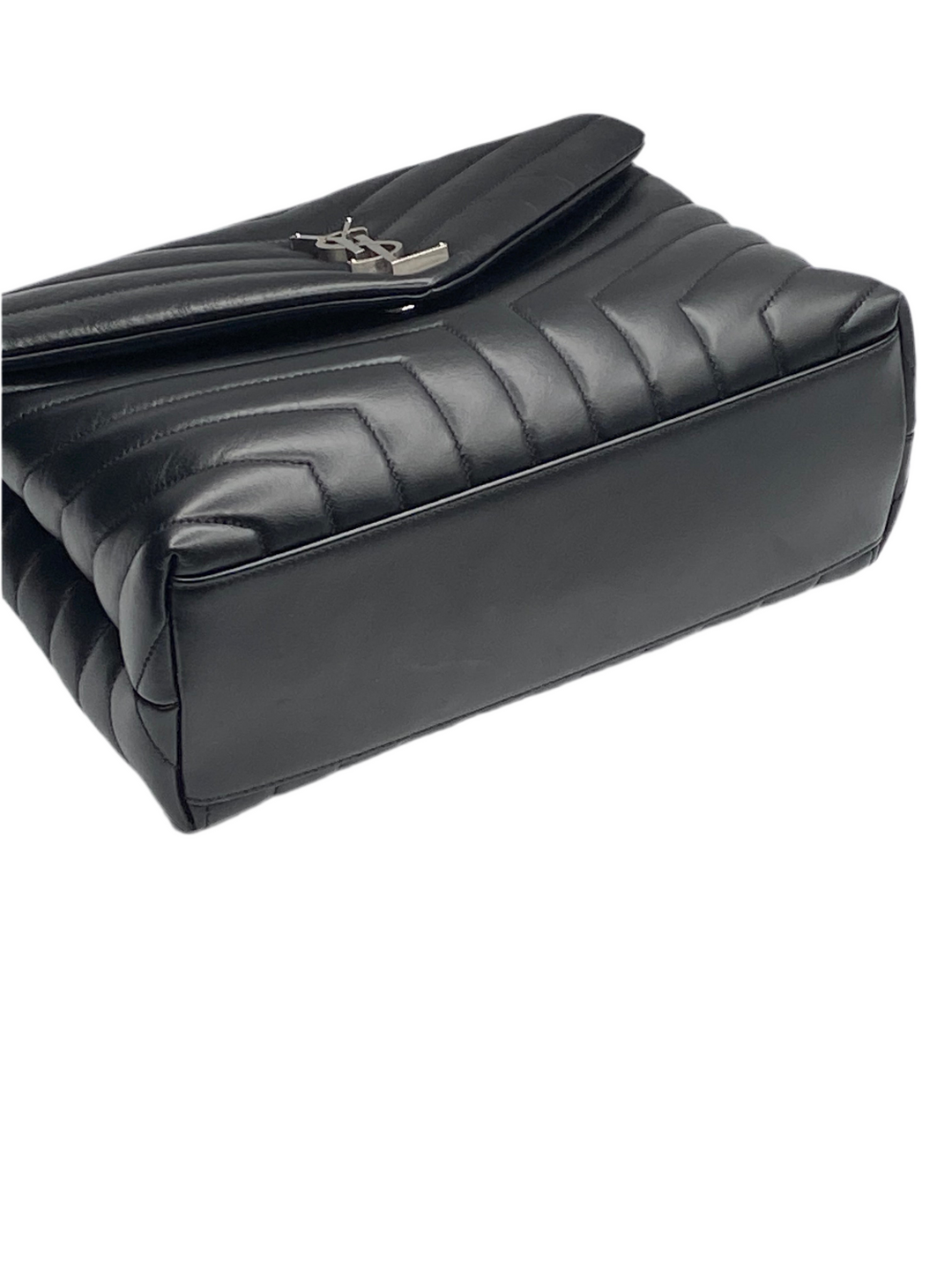 Borsa Saint Laurent LouLou Media In Pelle Nera