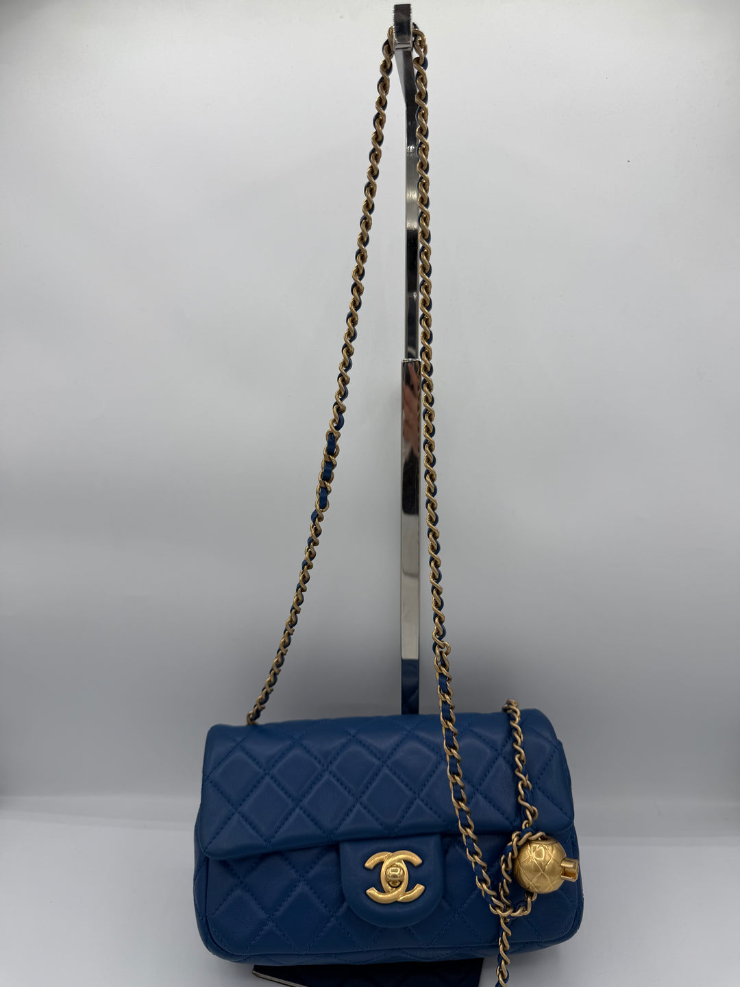 Chanel Mini Rectangular Classic Flap Pearl Crush
