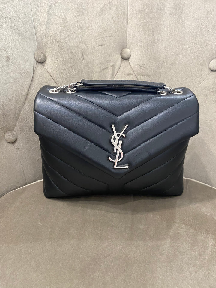 Borsa Loulou Small in pelle nera