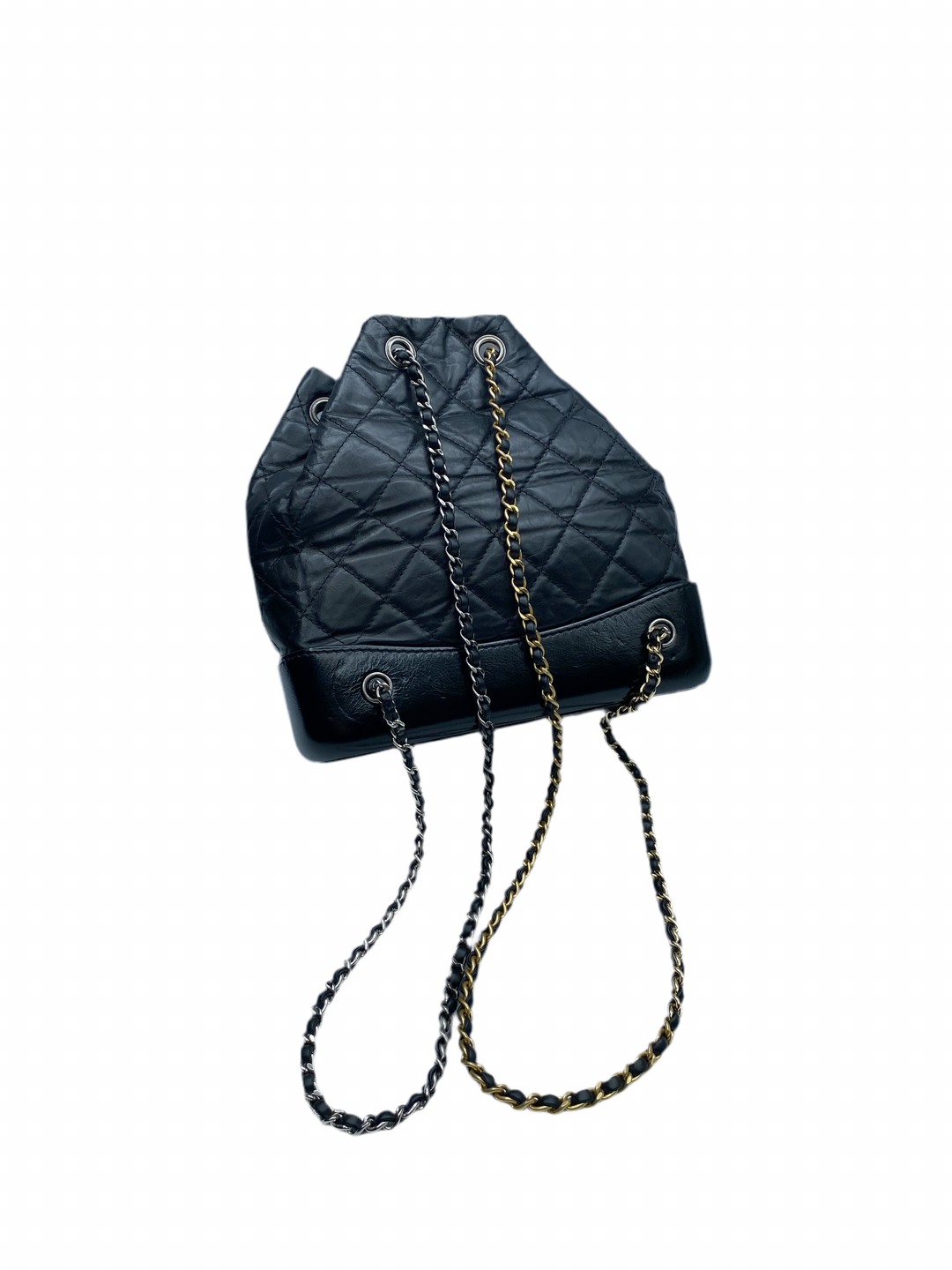 Chanel Black Quilted Leather Small Gabrielle Backpack