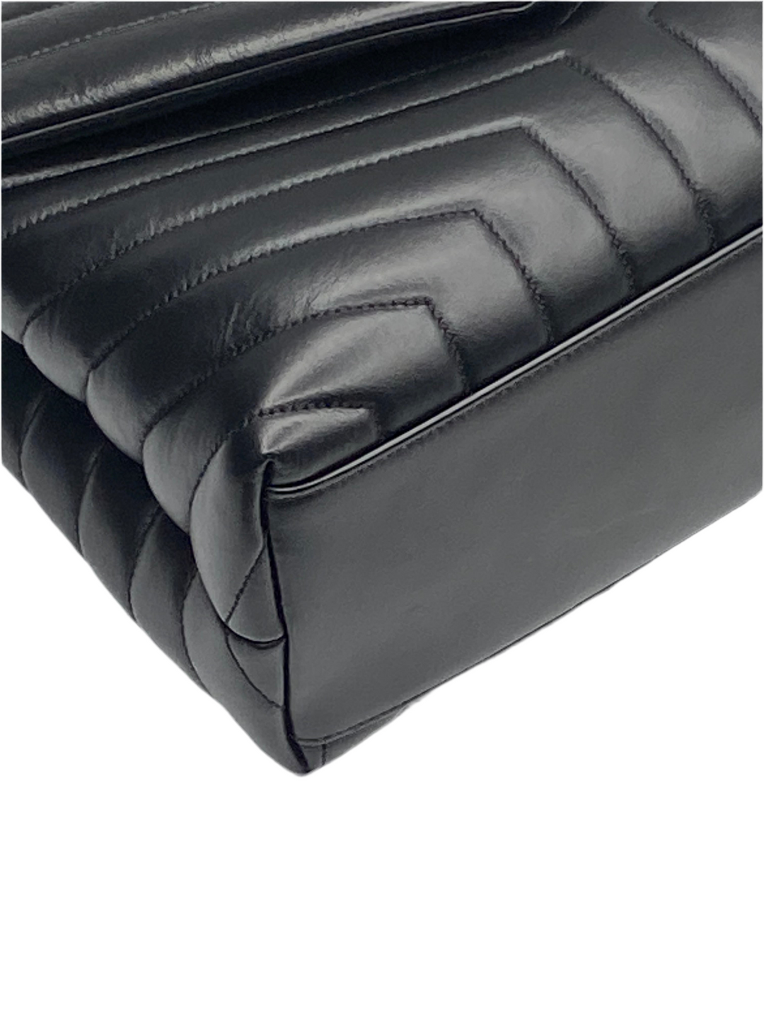 Borsa Saint Laurent LouLou Media In Pelle Nera