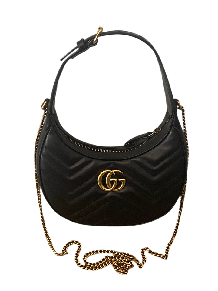 Borsa Gucci GG marmont mezzaluna