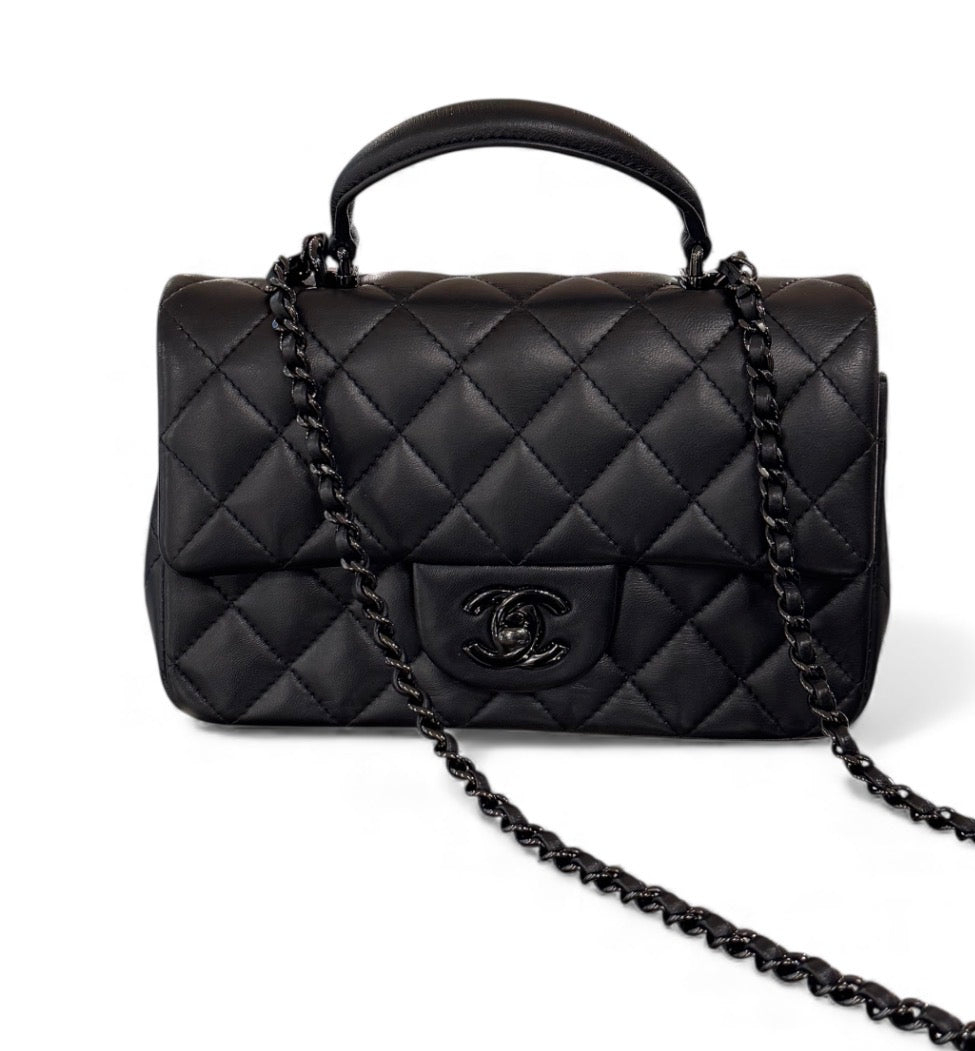 Chanel Mini Rectangular Top Handle Flap