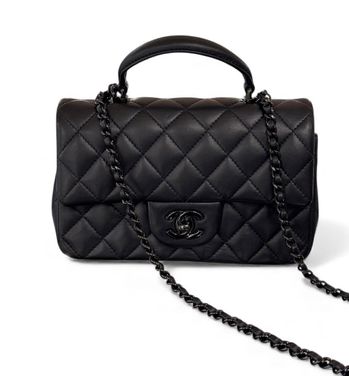 Chanel Mini Rectangular Top Handle Flap