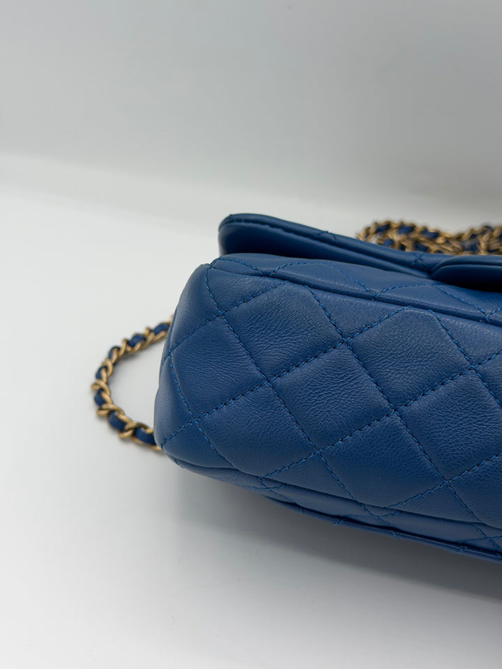 Chanel Mini Rectangular Classic Flap Pearl Crush