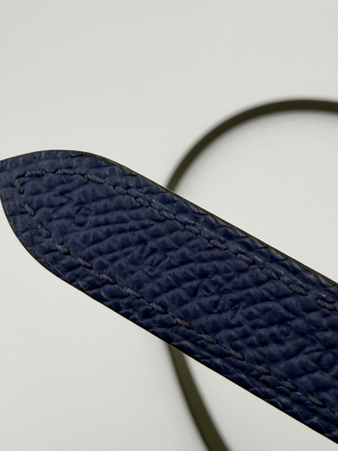Hermès Cintura Reversibile blu/verde