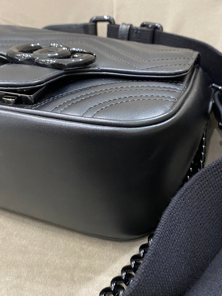 Borsa a spalla trapuntata GG Marmont