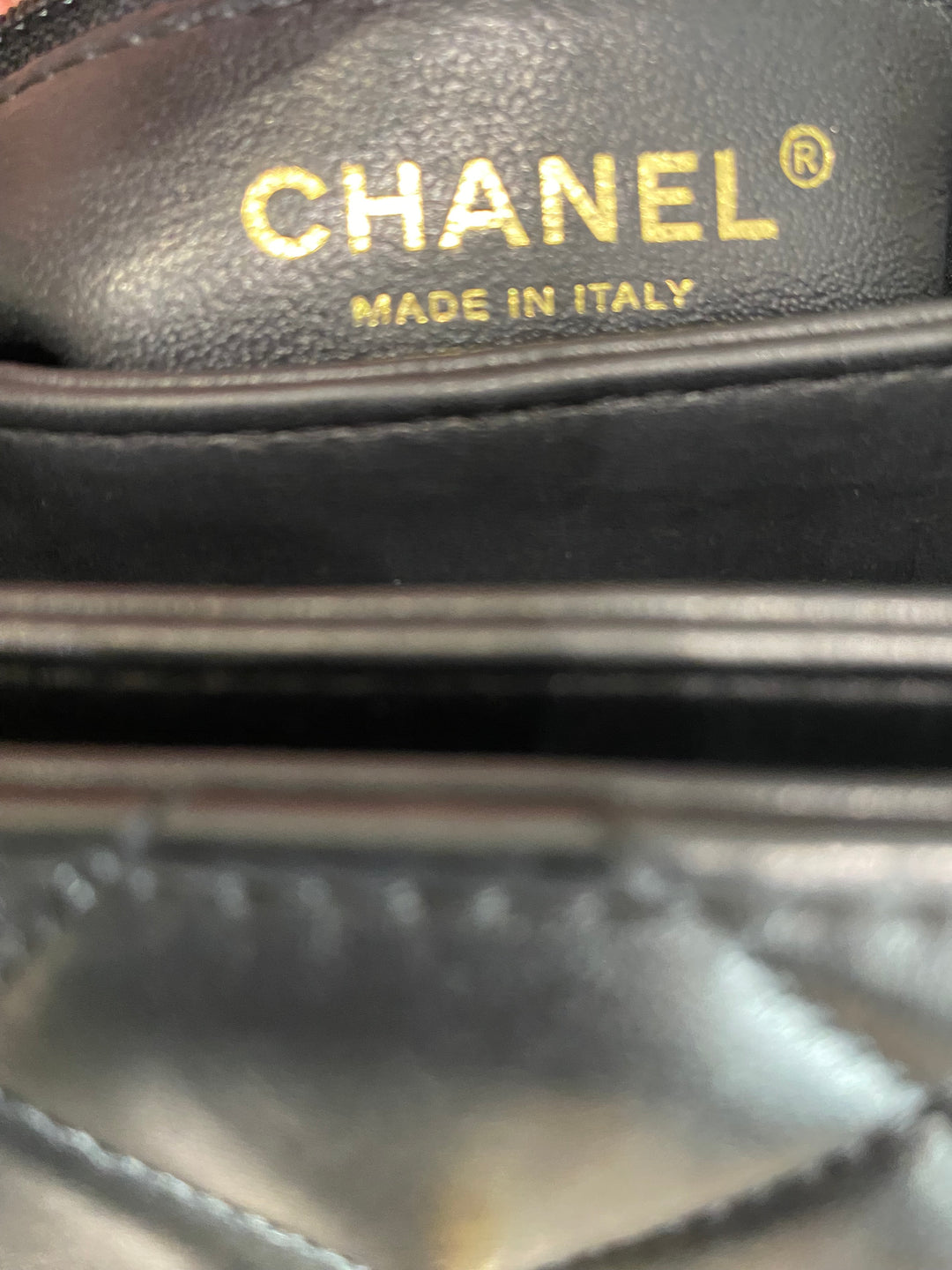 Borsa a tracolla Chanel Trendy CC in pelle trapuntata nera