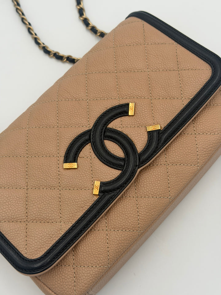 Chanel CC Filigree Flap Small