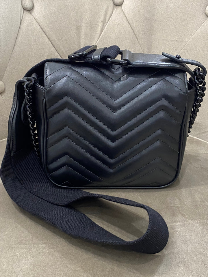 Borsa a spalla trapuntata GG Marmont
