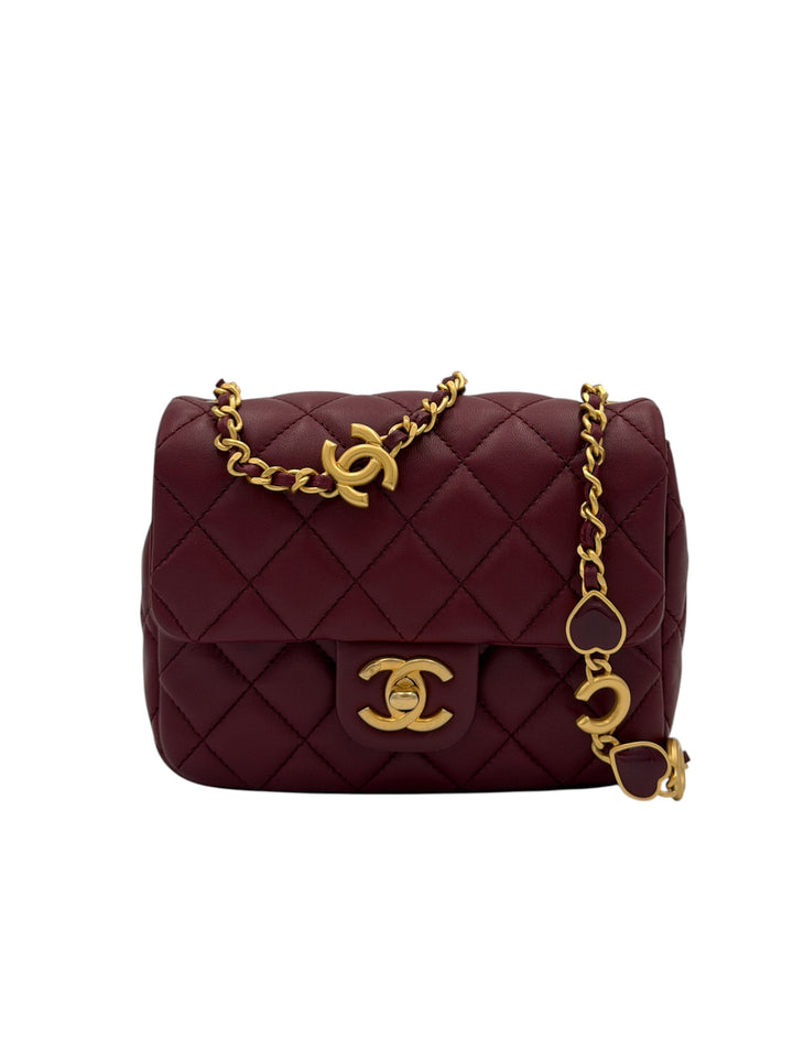 Chanel Mini Coco Hearts Square Flap