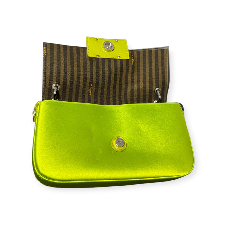Fendi Phone Baguette in raso silk “Wasabi”
