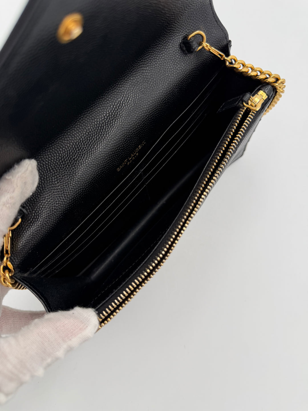 Saint Laurent Cassandre Chain Wallet (WOC)
