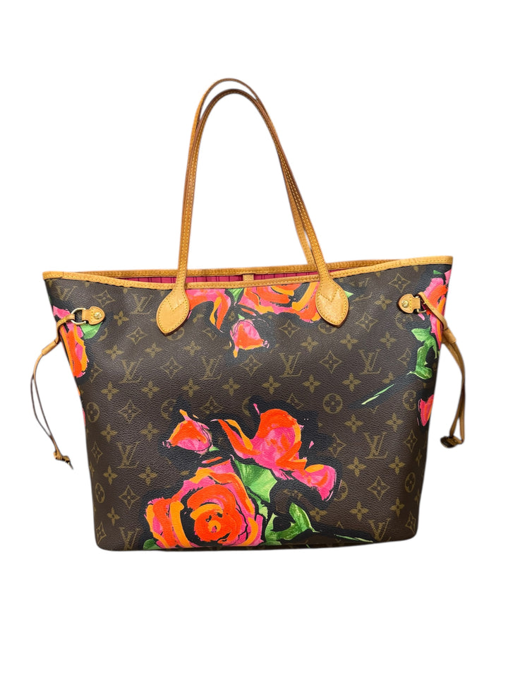 Louis Vuitton Neverfull MM Monogram Roses