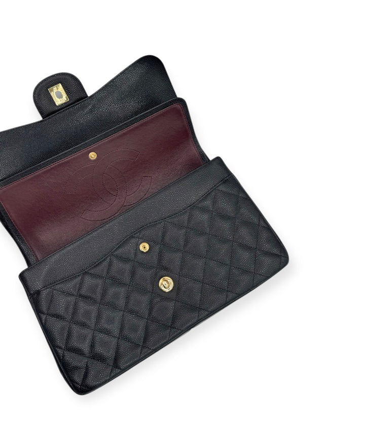 Chanel jumbo pelle caviar