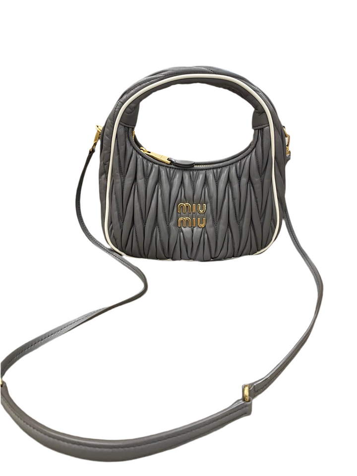 Miu Miu Borsa hobo Wander in nappa matelassé