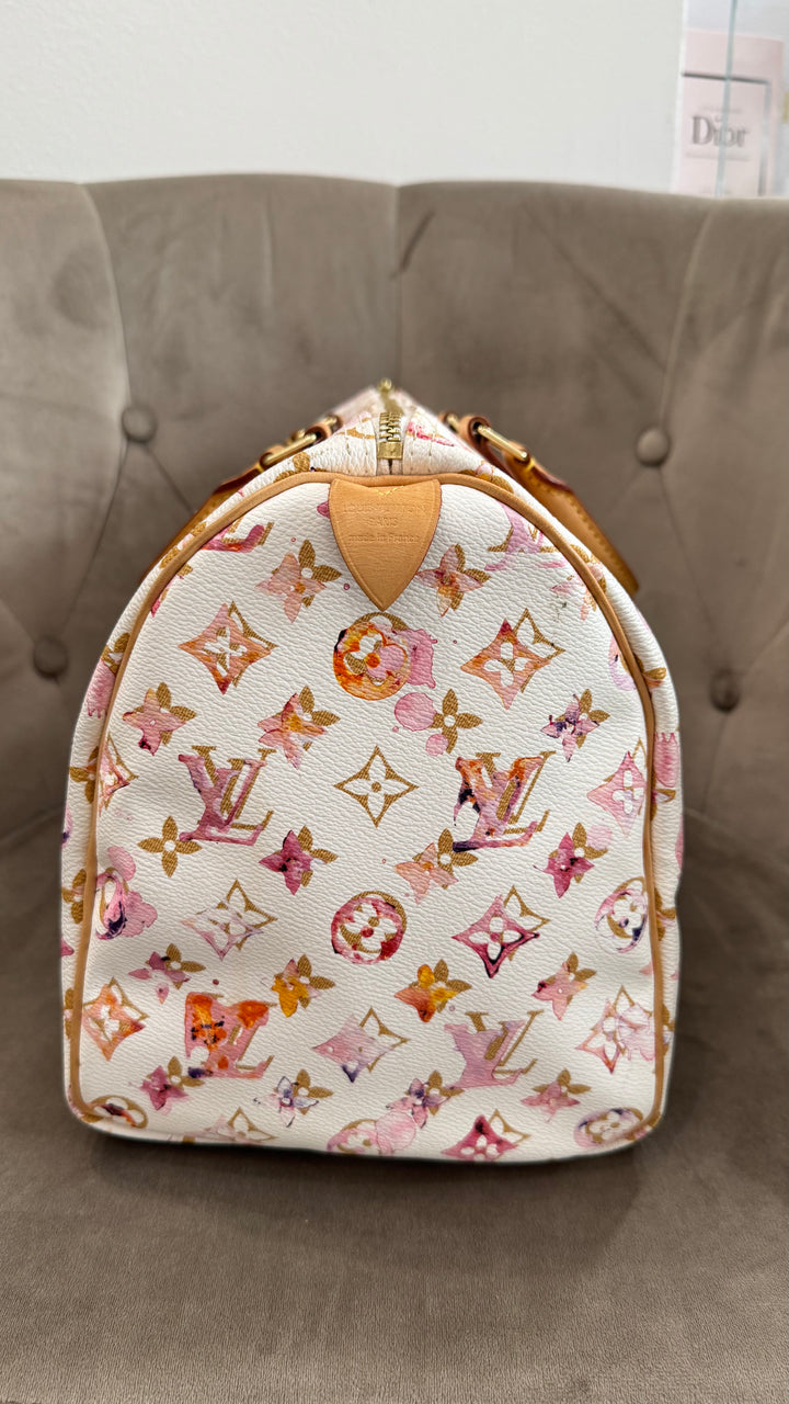 Louis Vuitton Speedy 35 Edizione Limitata Watercolor Monogram by Aquarelle