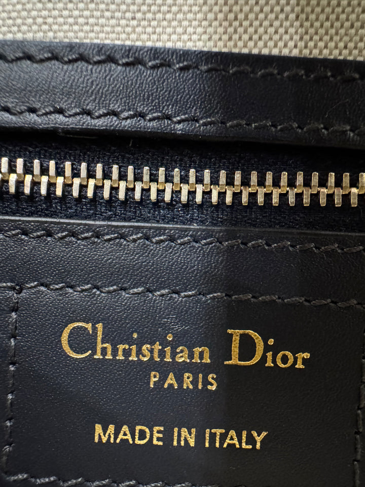 Dior Saddle Bag Medium – Tela Oblique Blu