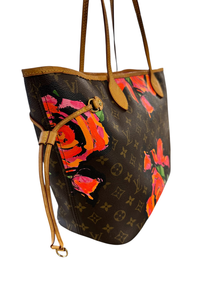 Louis Vuitton Neverfull MM Monogram Roses