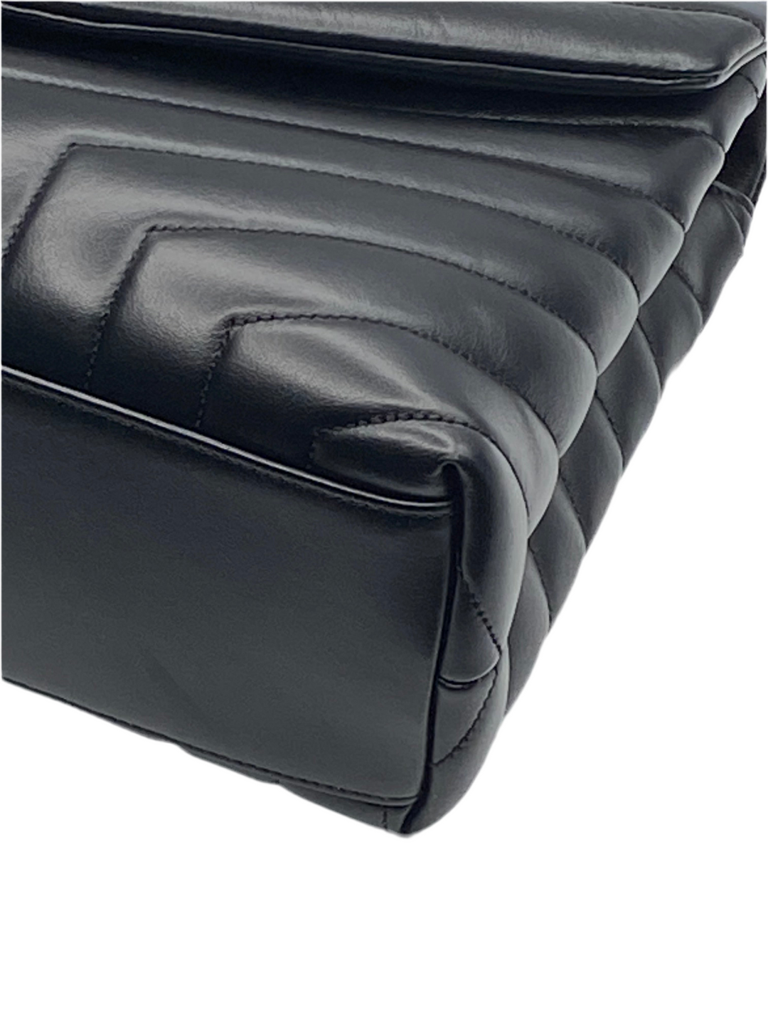 Borsa Saint Laurent LouLou Media In Pelle Nera