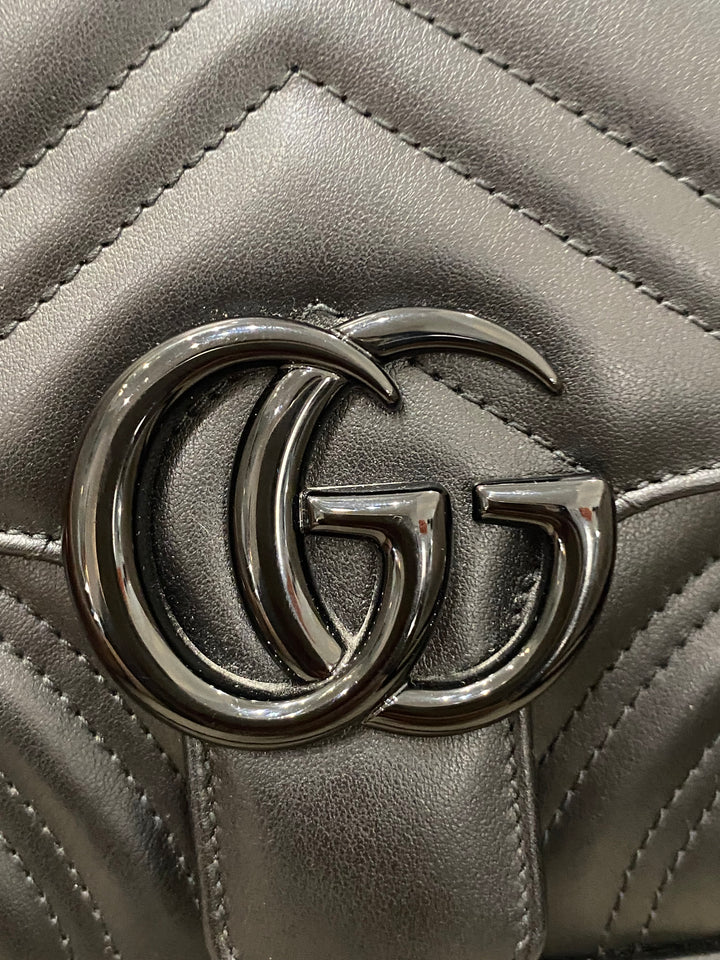 Borsa a spalla trapuntata GG Marmont