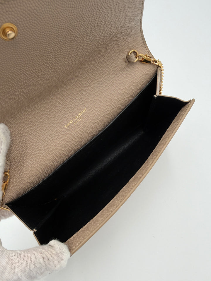 Saint Laurent Uptown Pochette con catena