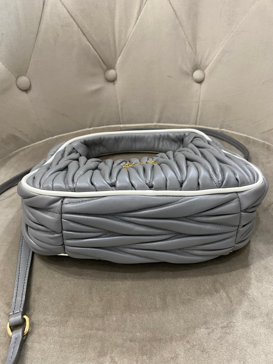 Miu Miu Borsa hobo Wander in nappa matelassé