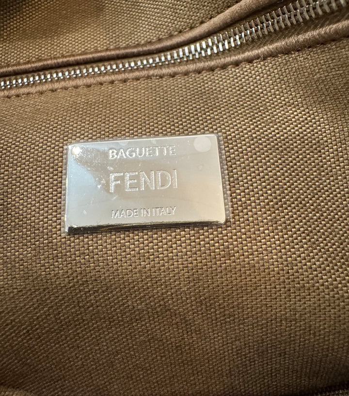 Fendi Baguette – Velluto con Monogram FF