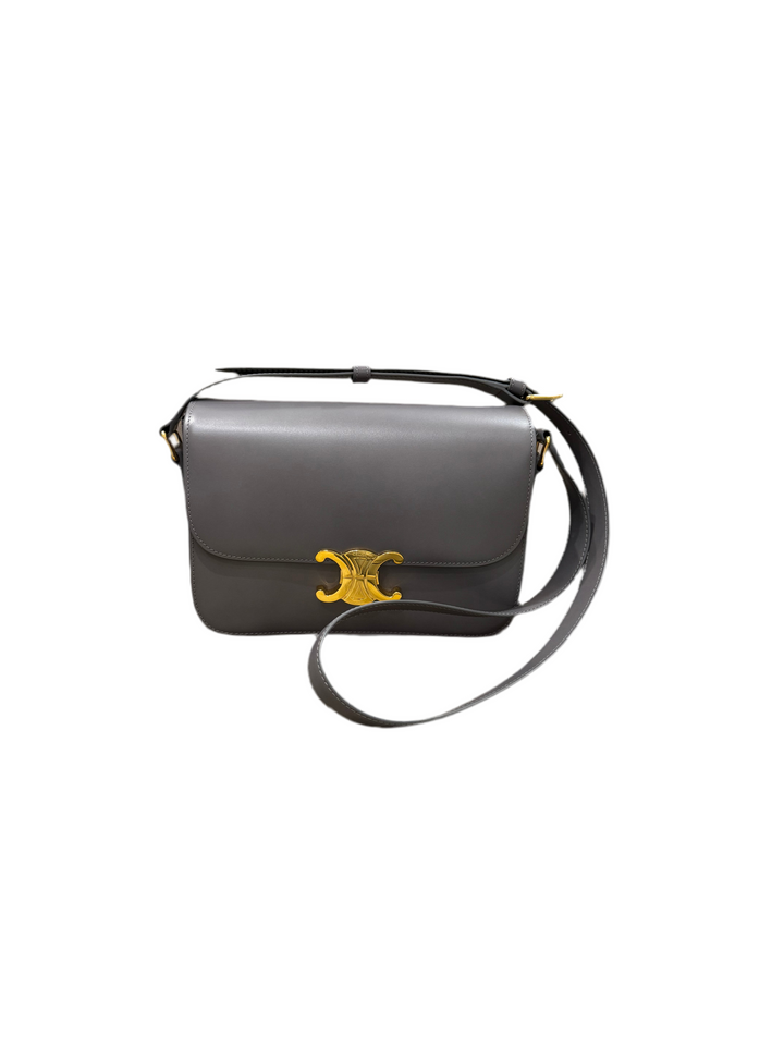 Borsa Celine Triomphe colore grigio antracite