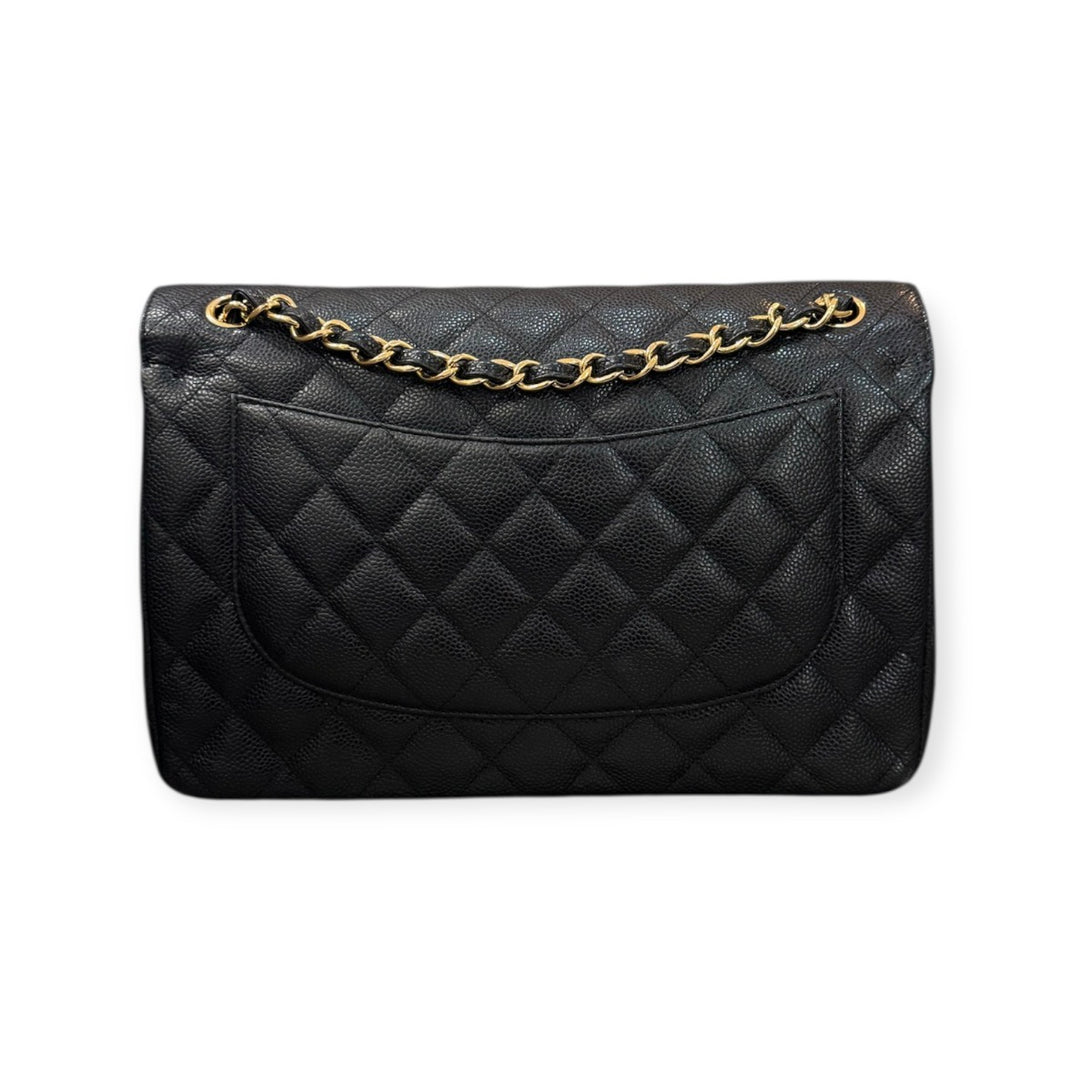 Chanel jumbo pelle caviar