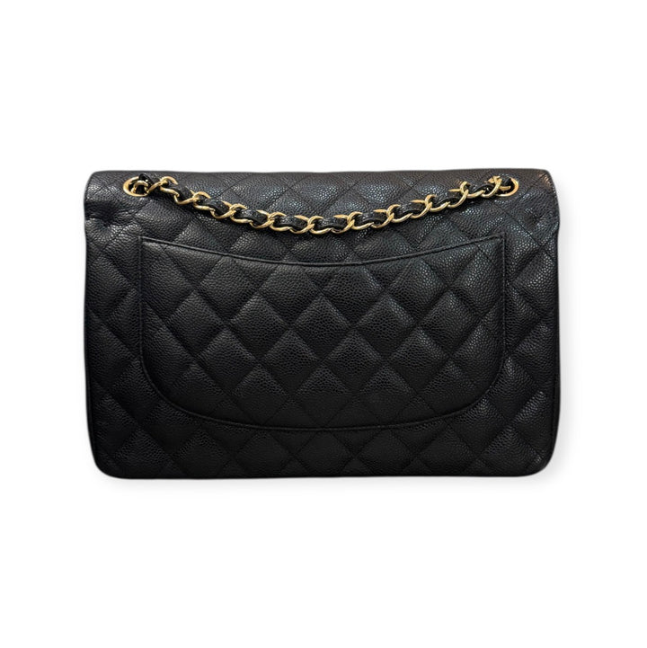 Chanel jumbo pelle caviar