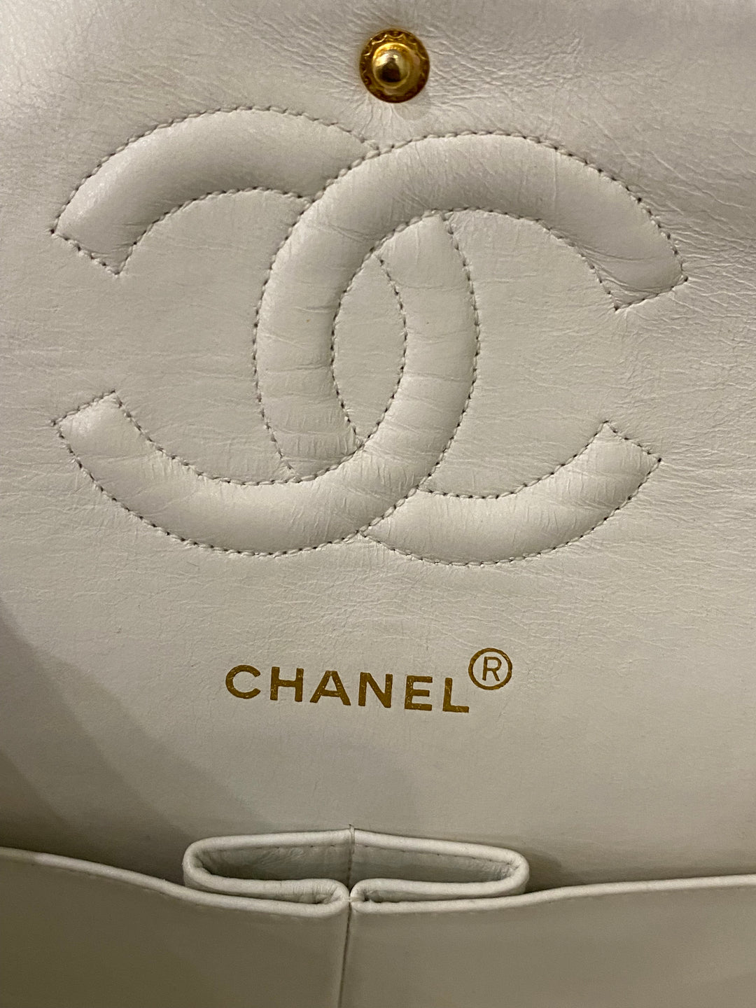 Chanel Timeless Vintage Bianco