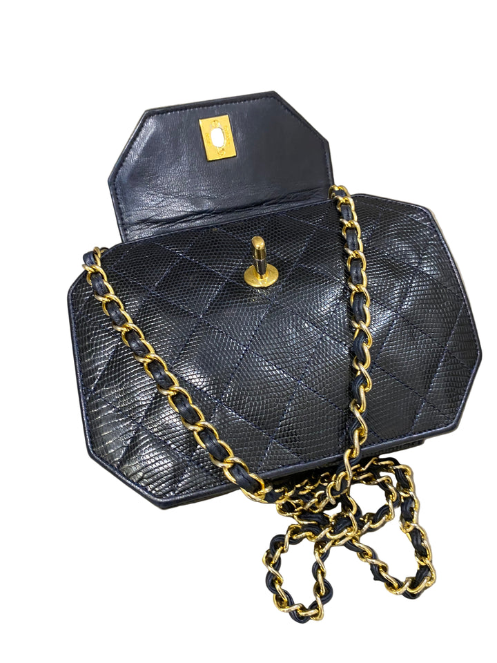 Chanel Vintage pelle dí lucertola