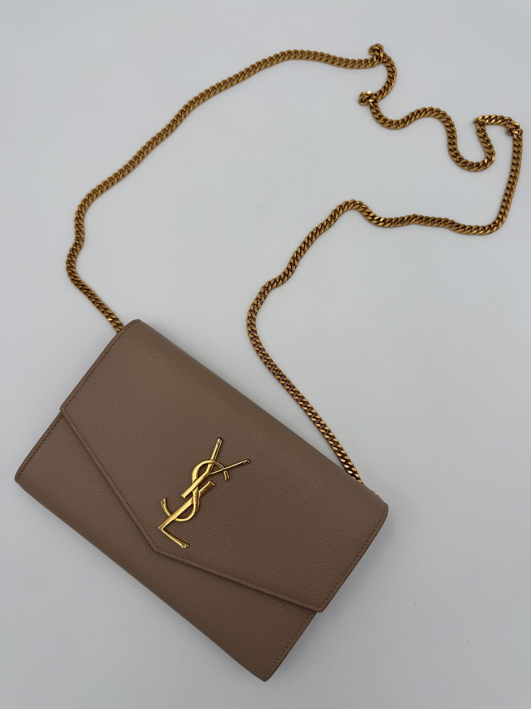 Saint Laurent Uptown Pochette con catena