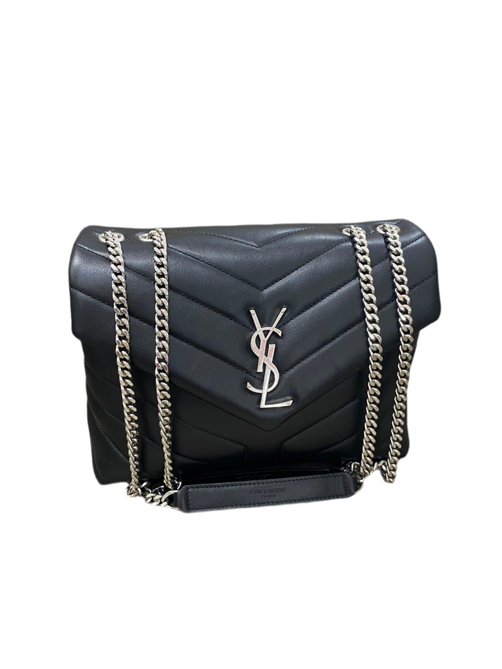Borsa Loulou Small in pelle nera