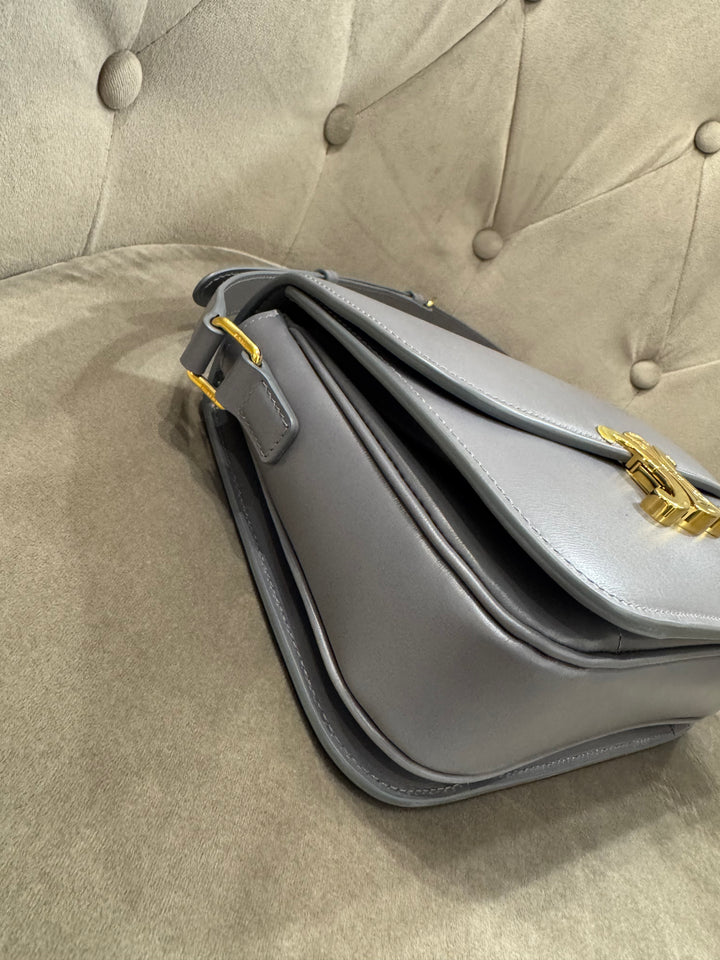 Borsa Celine Triomphe colore grigio antracite