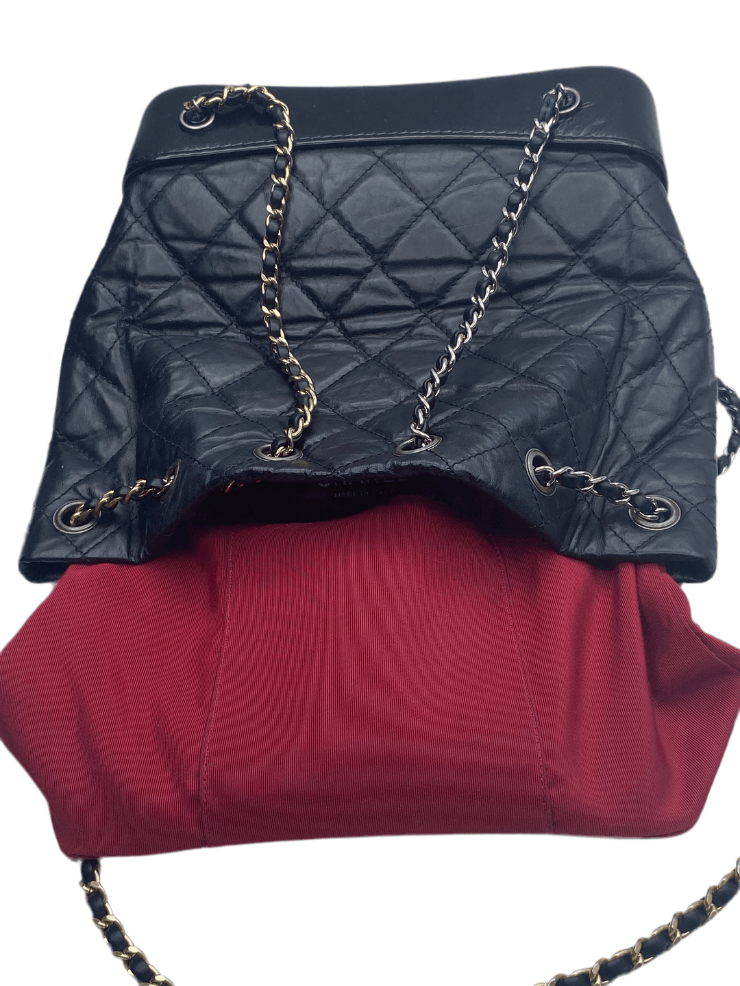 Chanel Black Quilted Leather Small Gabrielle Backpack