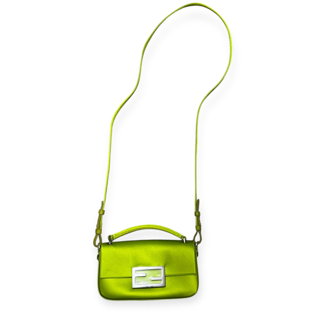Fendi Phone Baguette in raso silk “Wasabi”