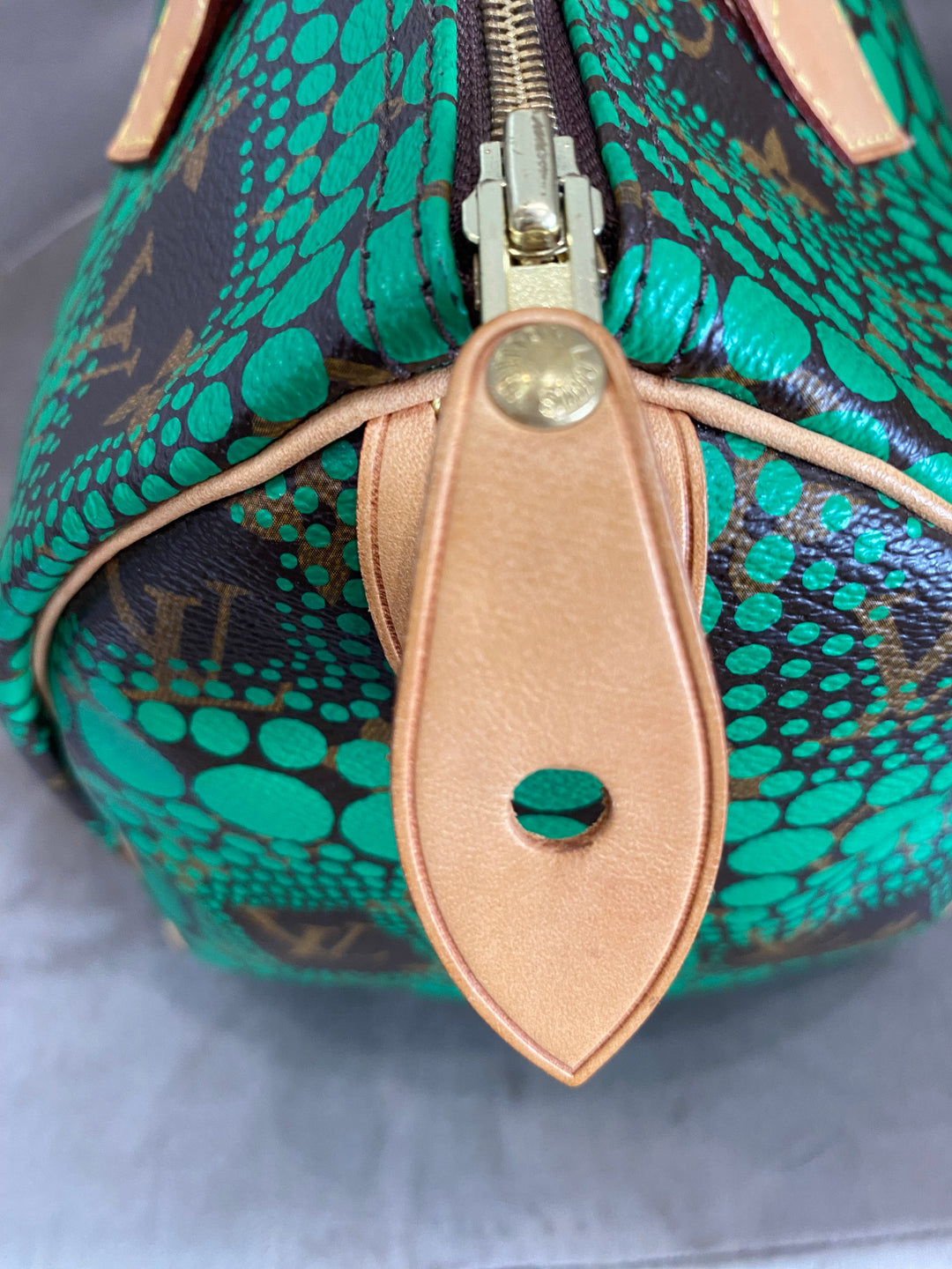 Louis Vuitton x Yayoi Kusama Green Infinity Dots Monogram Canvas Speedy 30