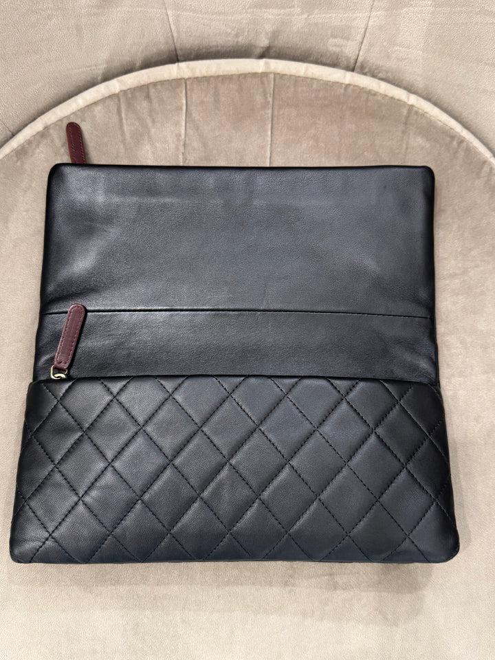 Chanel Clutch – Pelle Nera Matelassé