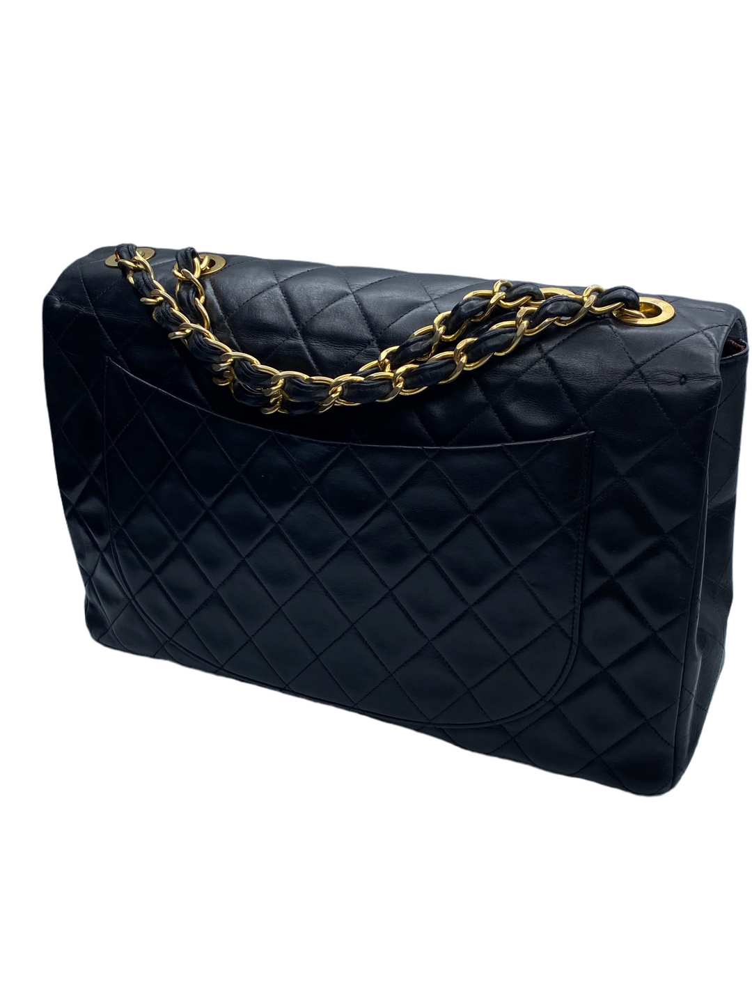 Chanel - Maxi Jumbo Big Logo Bag - Complete with Card and Dust Bag.