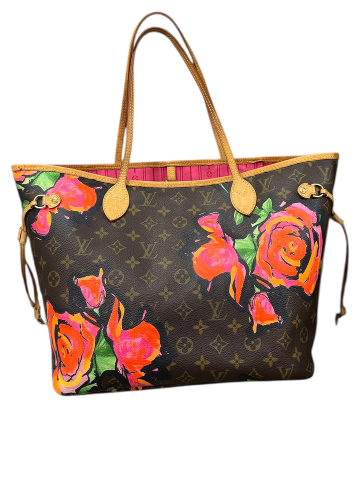 Louis Vuitton Neverfull MM Monogram Roses