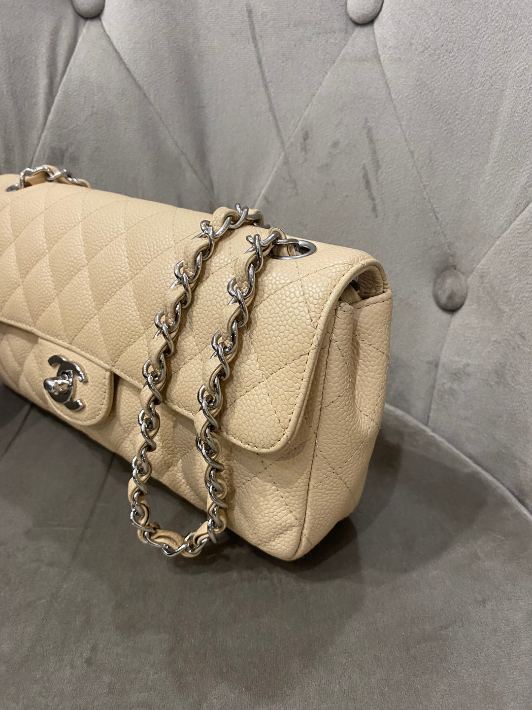 Chanel East West single flap